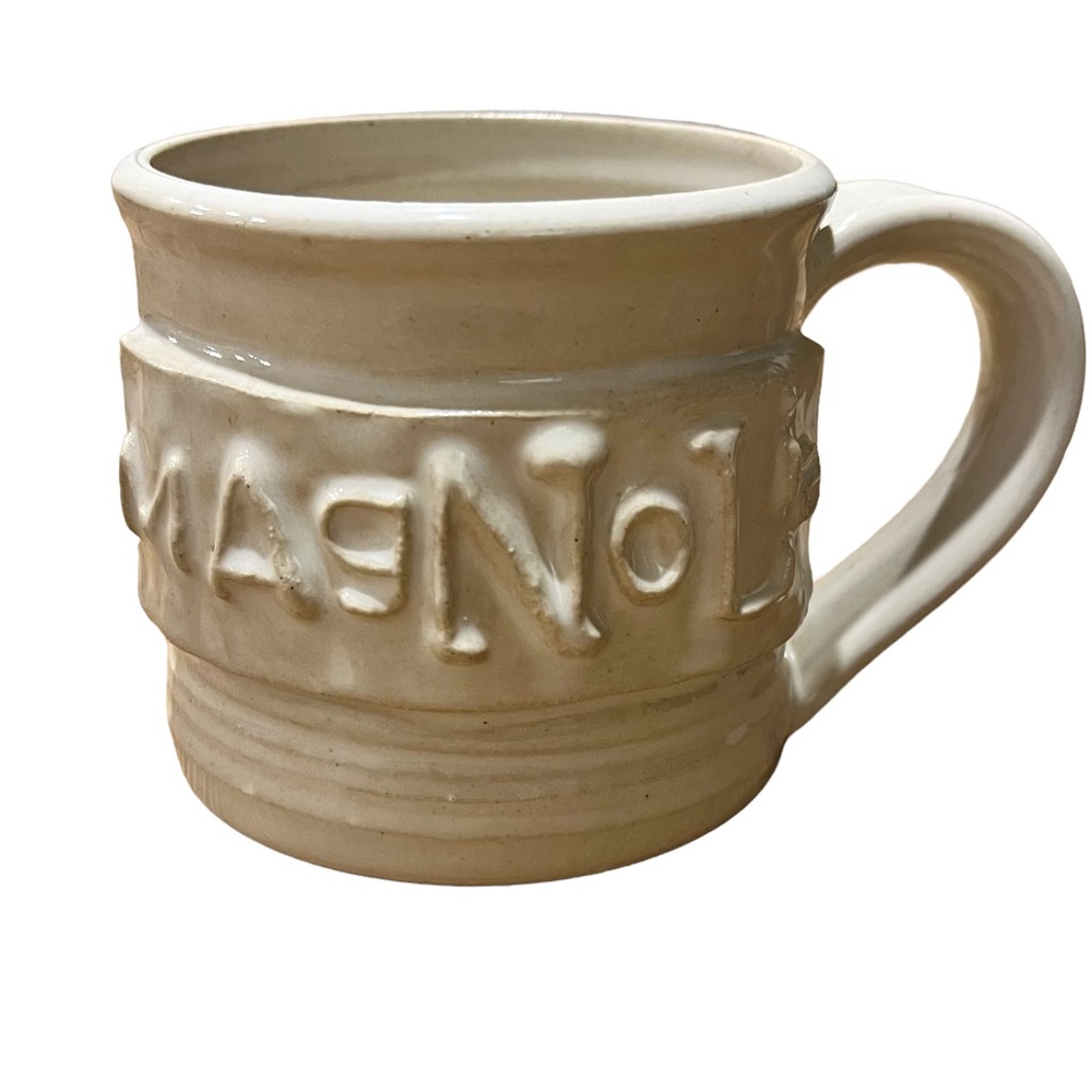 Magnolia Brand Earthenware Pottery Mug from Waco Black Oat Art
